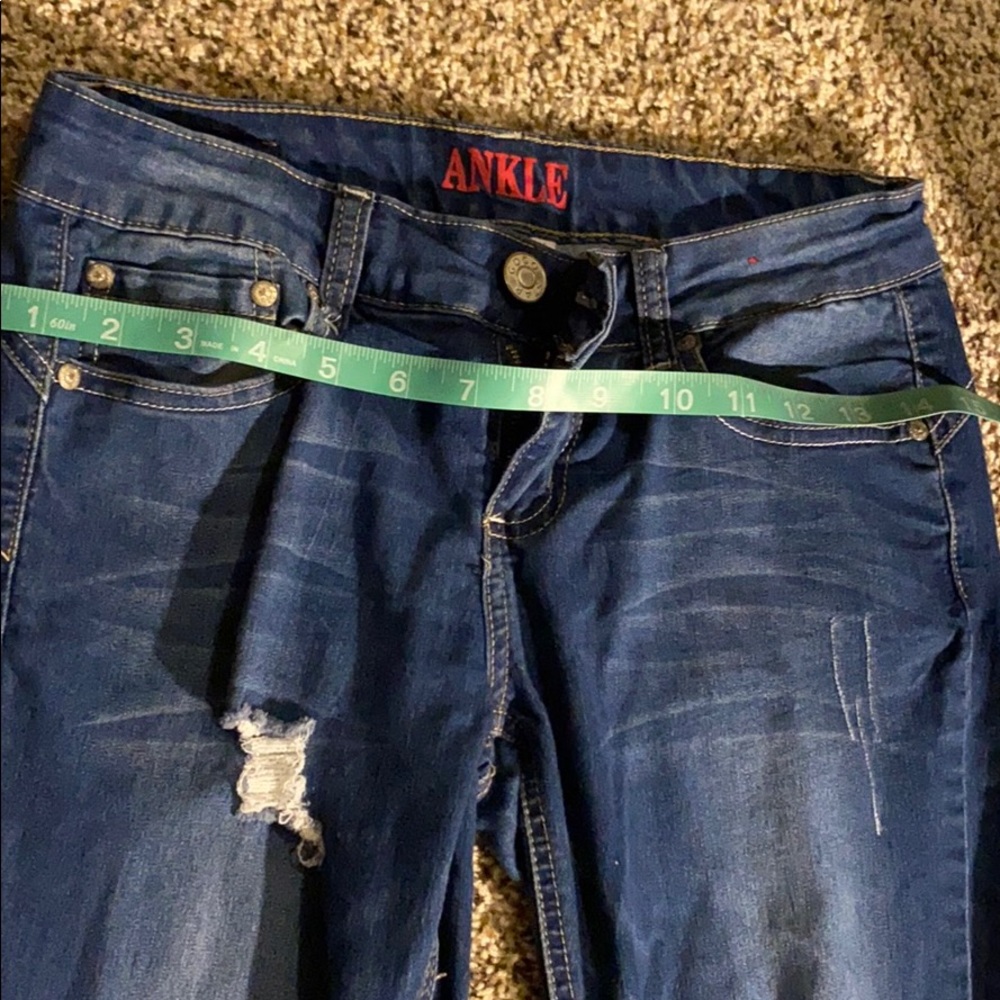Dark wash ankle high jeans, size 7